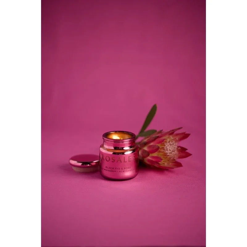 Vela en Vaso Metálico Paddywax Chroma 71g - Rosa & Azafrán | Aroma Floral y Diseño Sofisticado