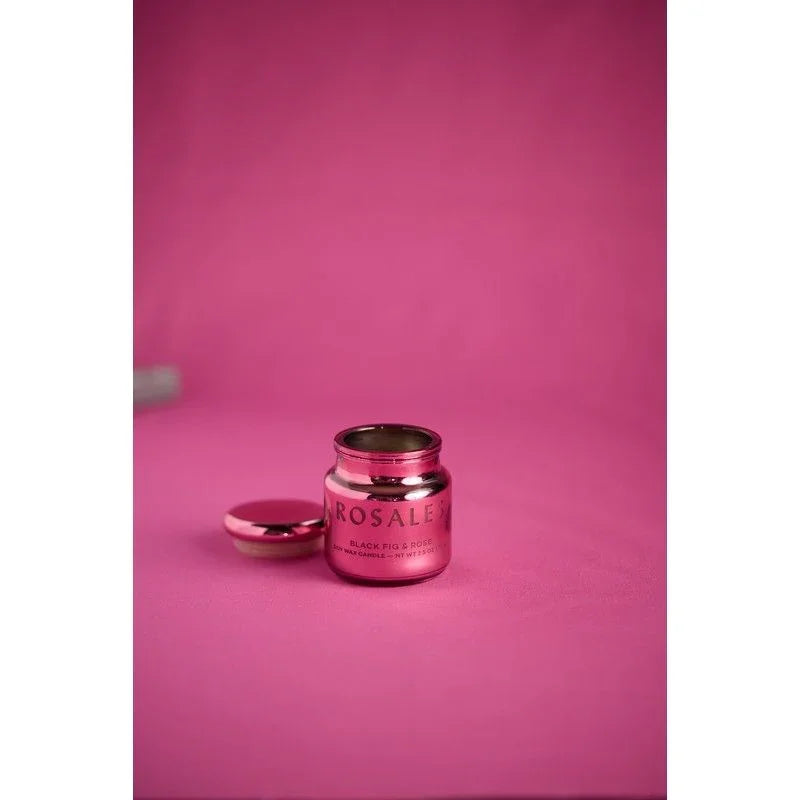 Vela en Vaso Metálico Paddywax Chroma 71g - Rosa & Azafrán | Aroma Floral y Diseño Sofisticado