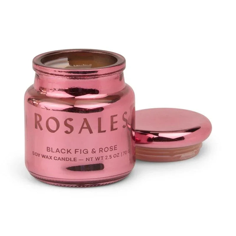 Vela en Vaso Metálico Paddywax Chroma 71g - Rosa & Azafrán | Aroma Floral y Diseño Sofisticado