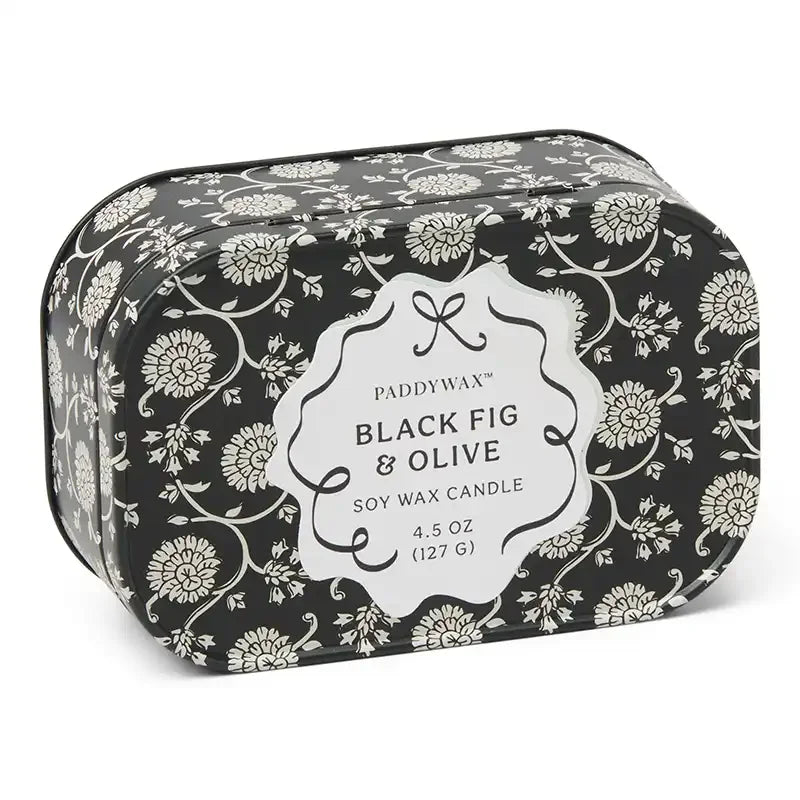 Vela en Lata Paddywax CHERIE 127g - Black Fig & Olive | Higo Negro y Oliva