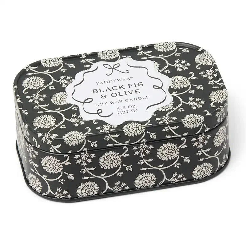 Vela en Lata Paddywax CHERIE 127g - Black Fig & Olive | Higo Negro y Oliva
