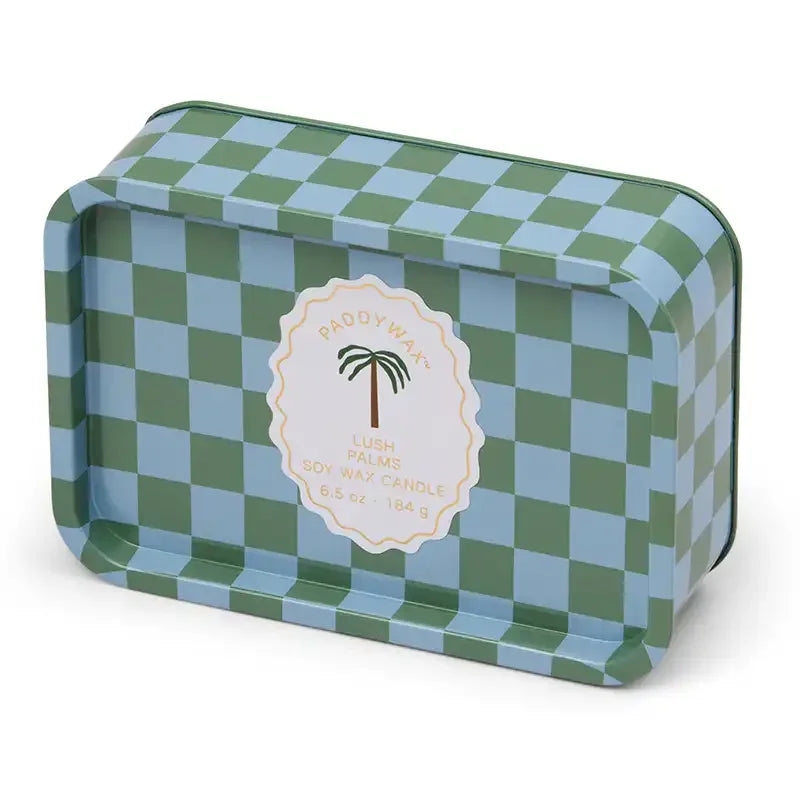 Vela en Lata Paddywax A Dopo Lush Palms 184 g | Aroma coco en Lata Retro