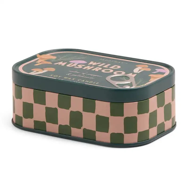 Vela en Lata Paddywax Bistro 127g - Wild Mushroom | Aroma a pachuli y pimienta Estilo Vintage