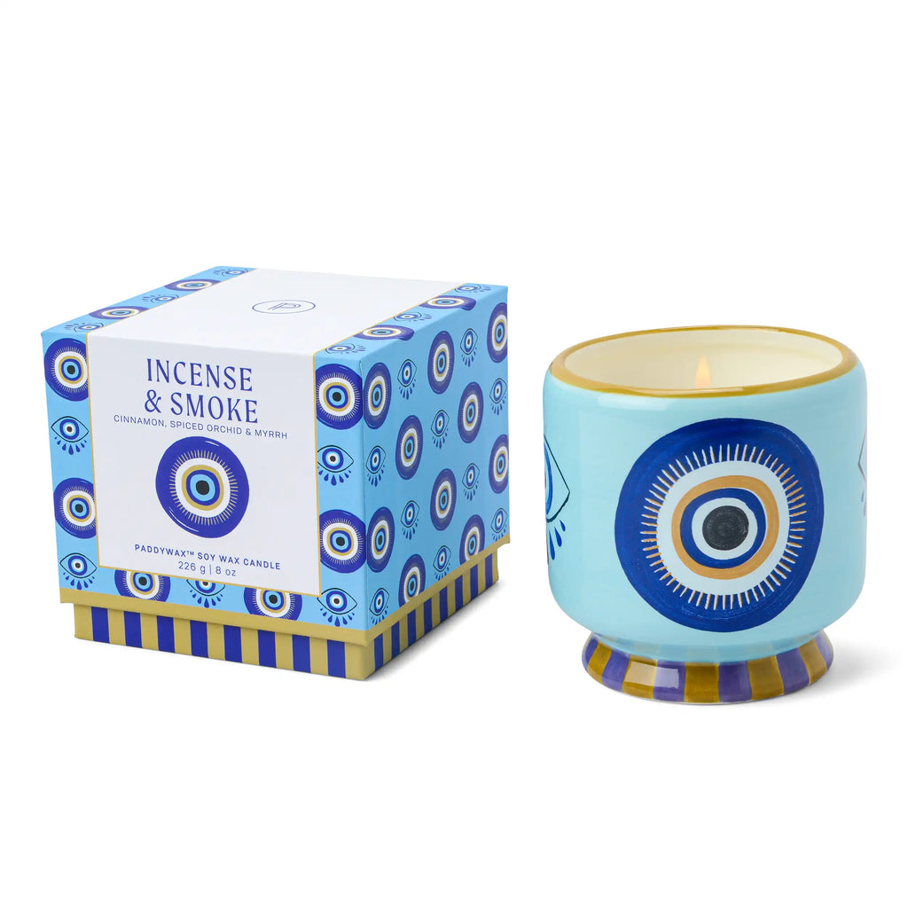 Vela A Dopo Paddywax ceramica Ojo azul Incense & Smoke