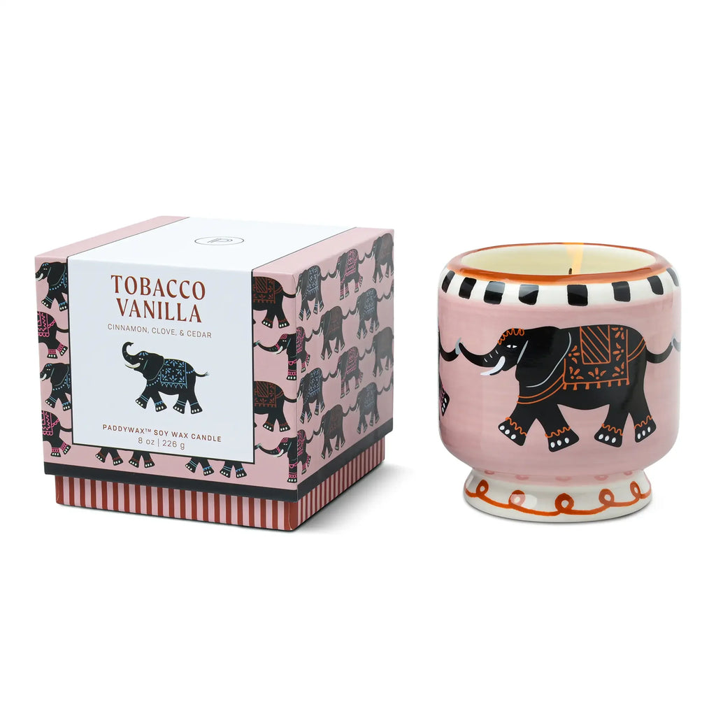 Vela Paddywax A Dopo Elefante 226 g Aroma Tabaco y Vainilla