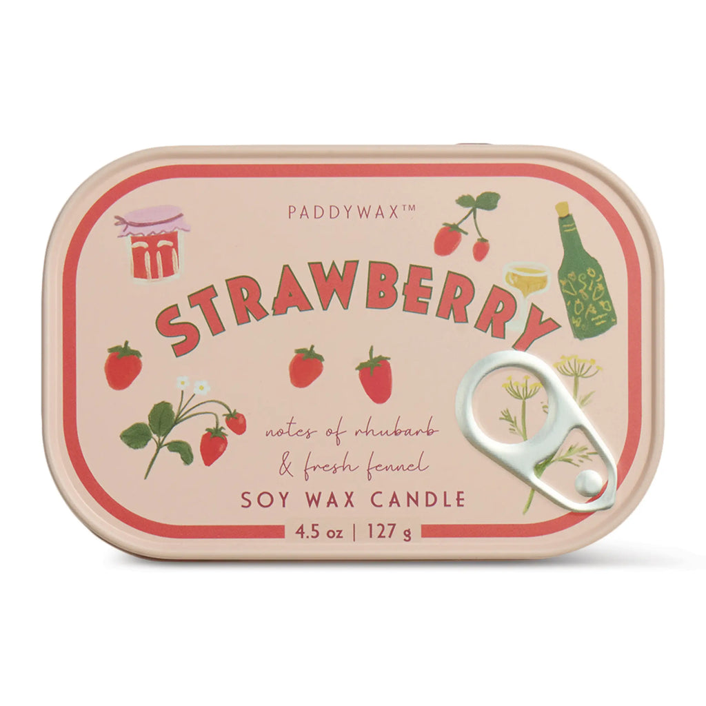 Vela Aromática Fresa Paddywax Bistro 127g Estilo Vintage Agradable