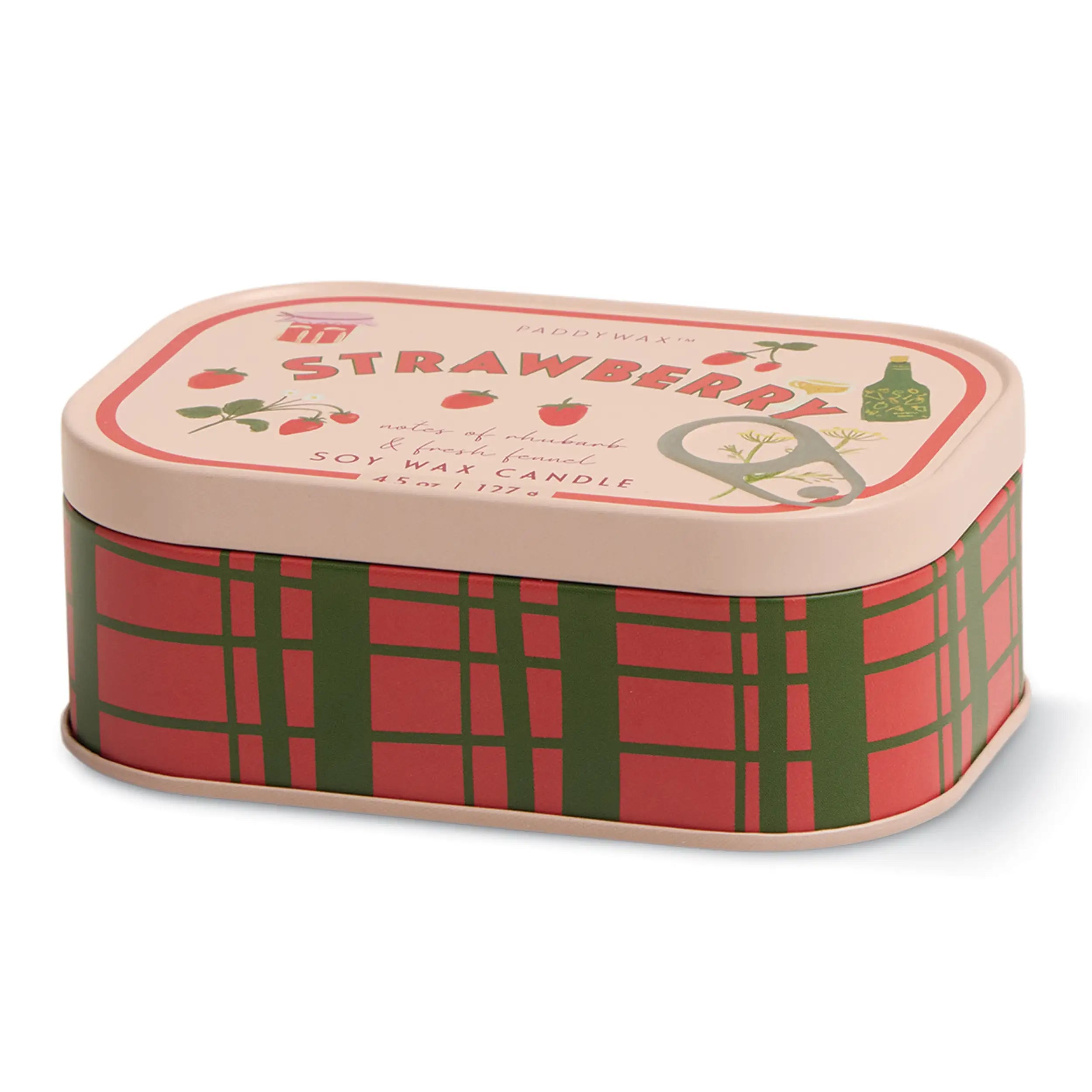 Vela Aromática Fresa Paddywax Bistro 127g Estilo Vintage Agradable