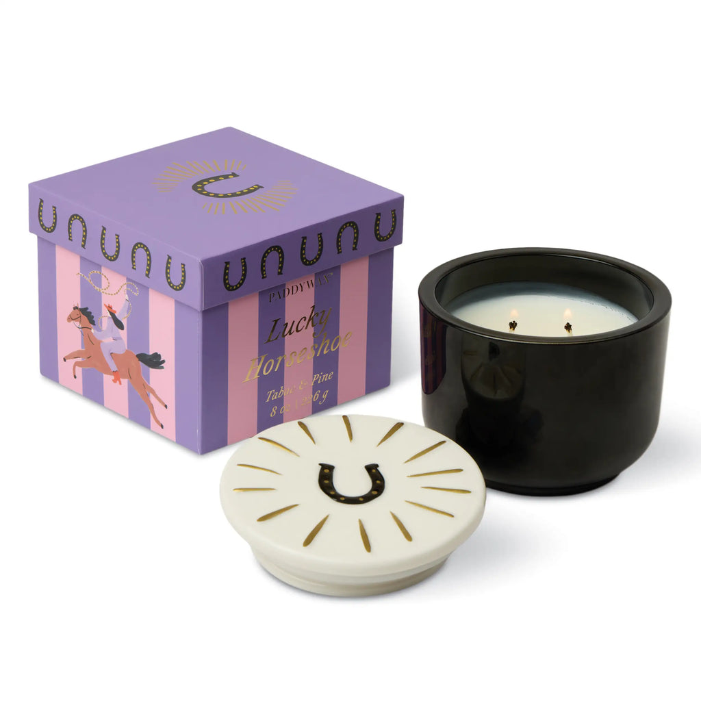 Vela Aromática Paddywax Tabaco y Pino 226 g con Doble Mecha Decorativa