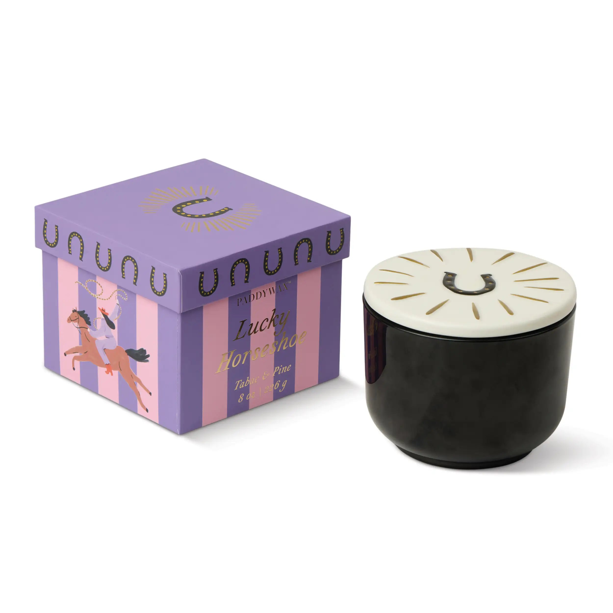 Vela Aromática Paddywax Tabaco y Pino 226 g con Doble Mecha Decorativa