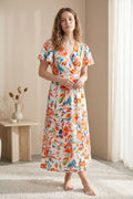 Vestido Midi Mujer Estampado Floral Multicolor