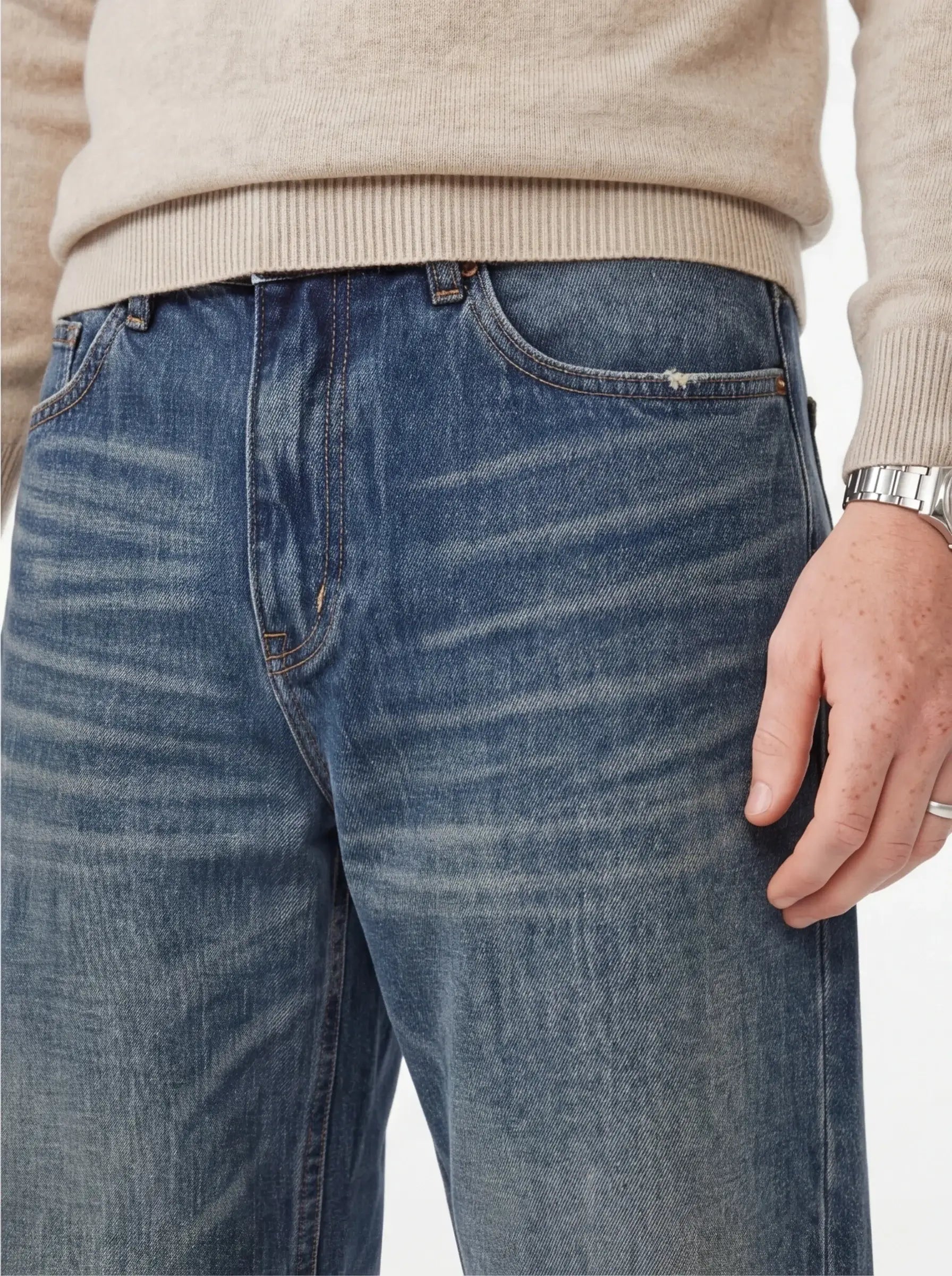 Matte Structured Jeans