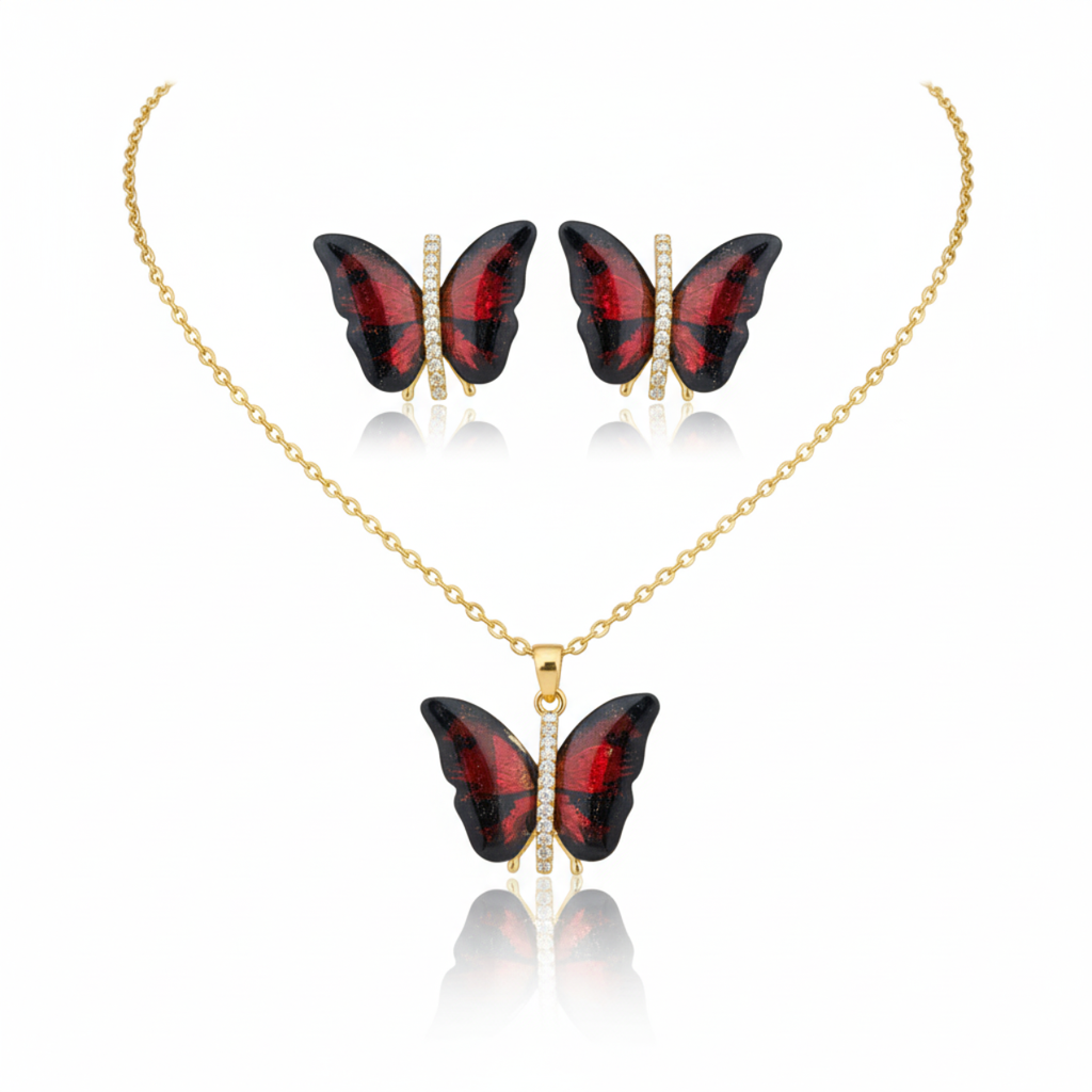 Conjunto de Collar y Pendientes Désir