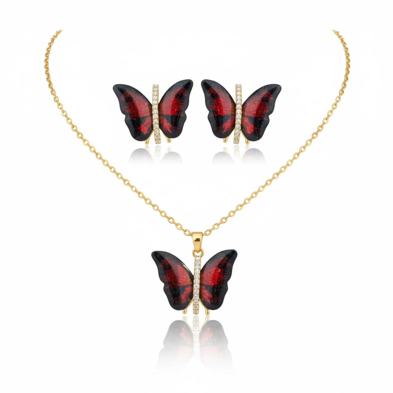 Conjunto de Collar y Pendientes Désir