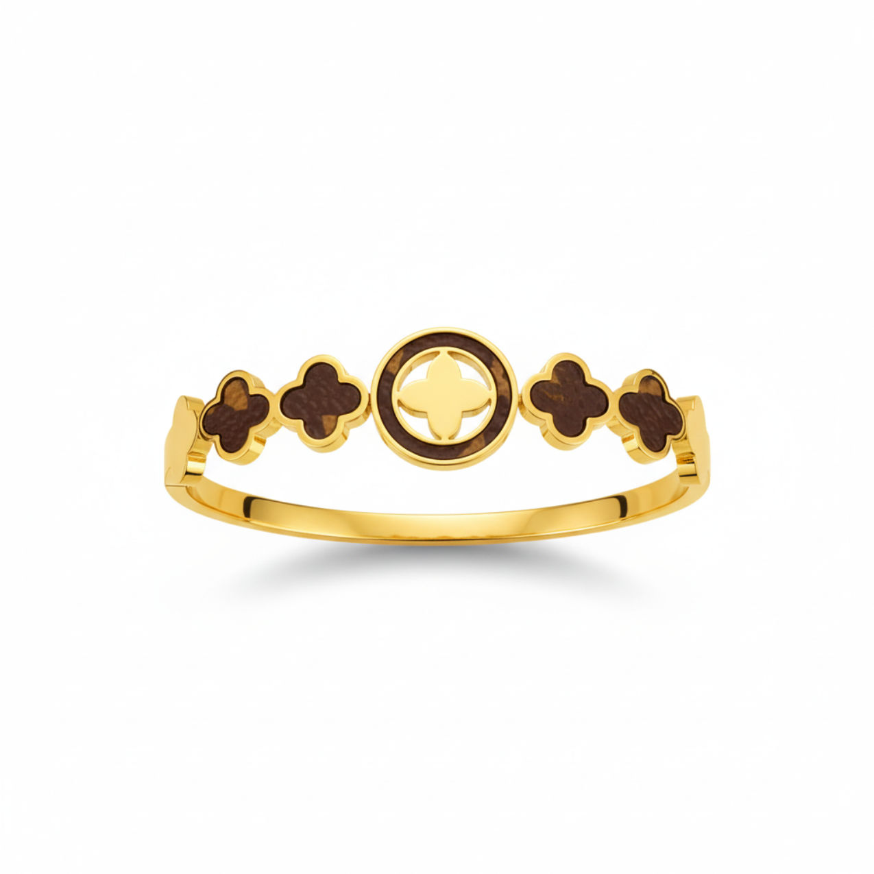 Brazalete 100% Acero Bañado en Oro de 18K - Diseño Elegante