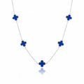 Collar Trébol Bleu Nuit