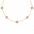 Collar Clover Améthyste