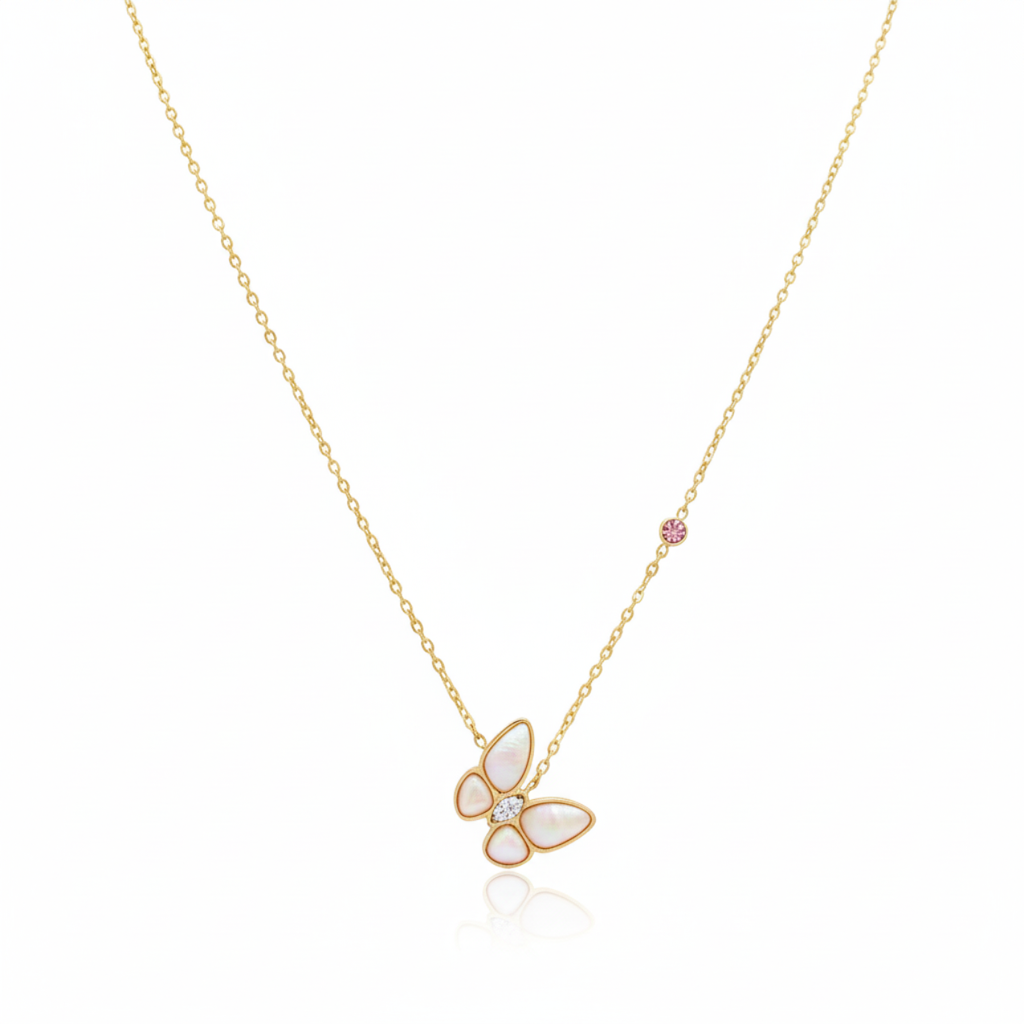Collar Mariposa Aura Rose