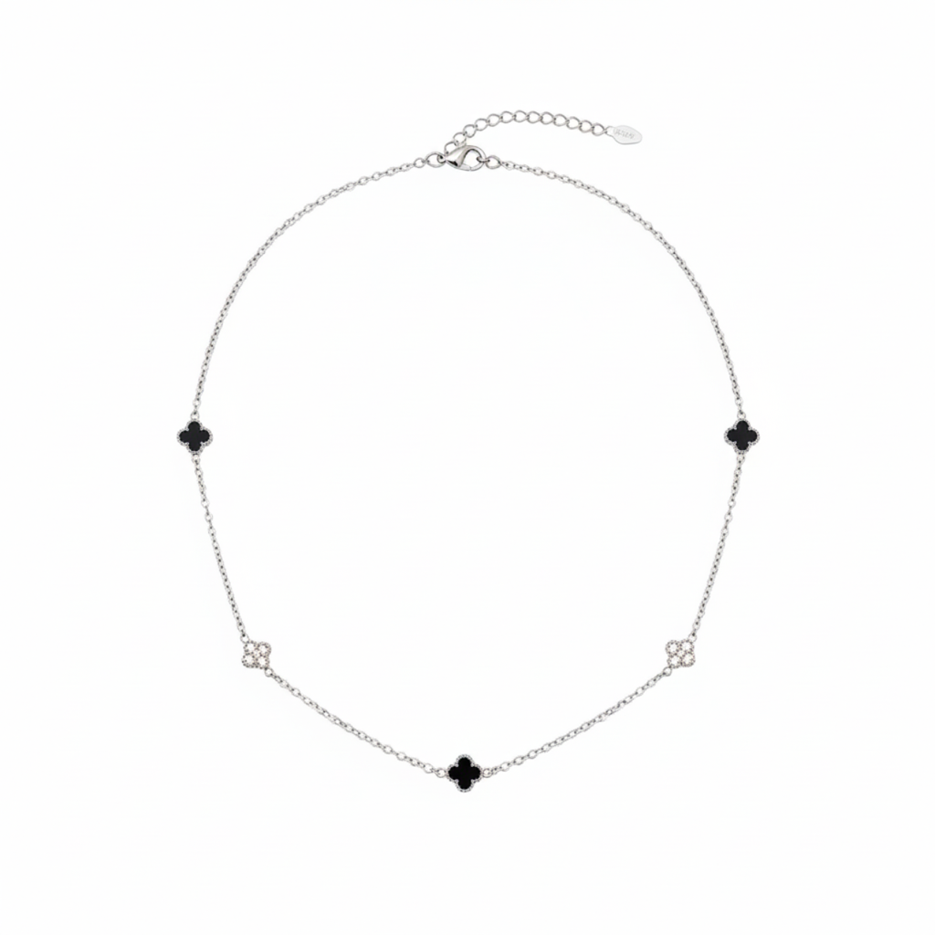 Collar Trébol Noir et Lumière