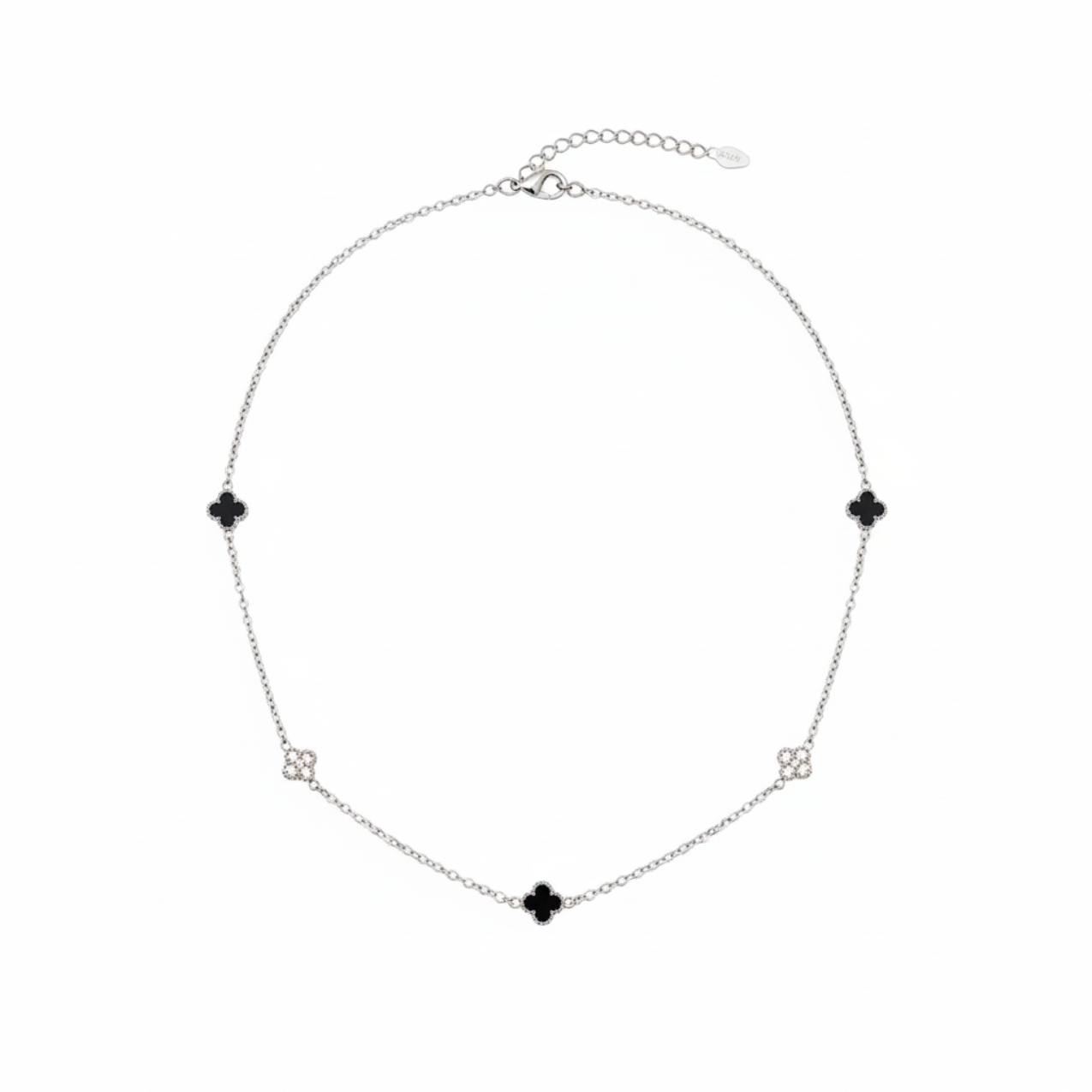 Collar Trébol Noir et Lumière