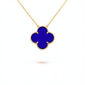 Collar Flora Azul de Acero Inoxidable – Diseño Exclusivo