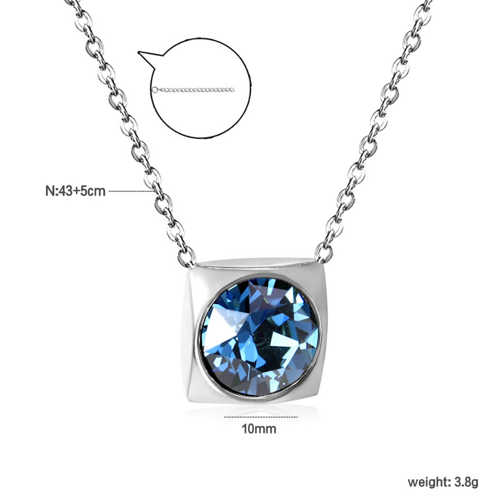 Collar Carré Bleu