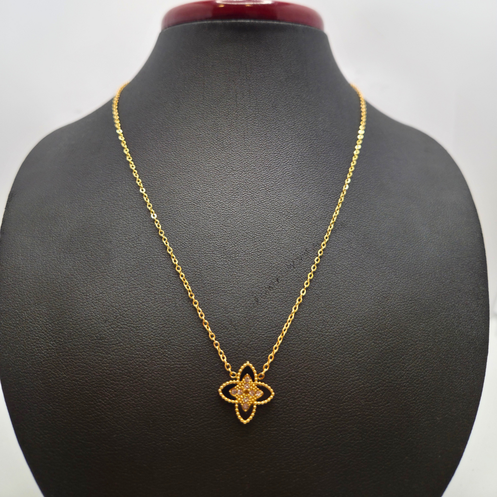 Collar Fleur de Soleil Dorée