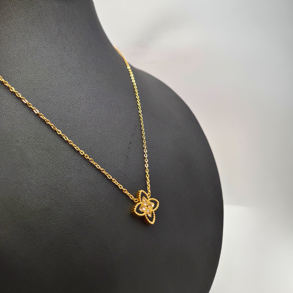 Collar Fleur de Soleil Dorée