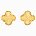 Pendientes de Trébol 100% Acero Bañados en Oro de 18K - Colección Lujo
