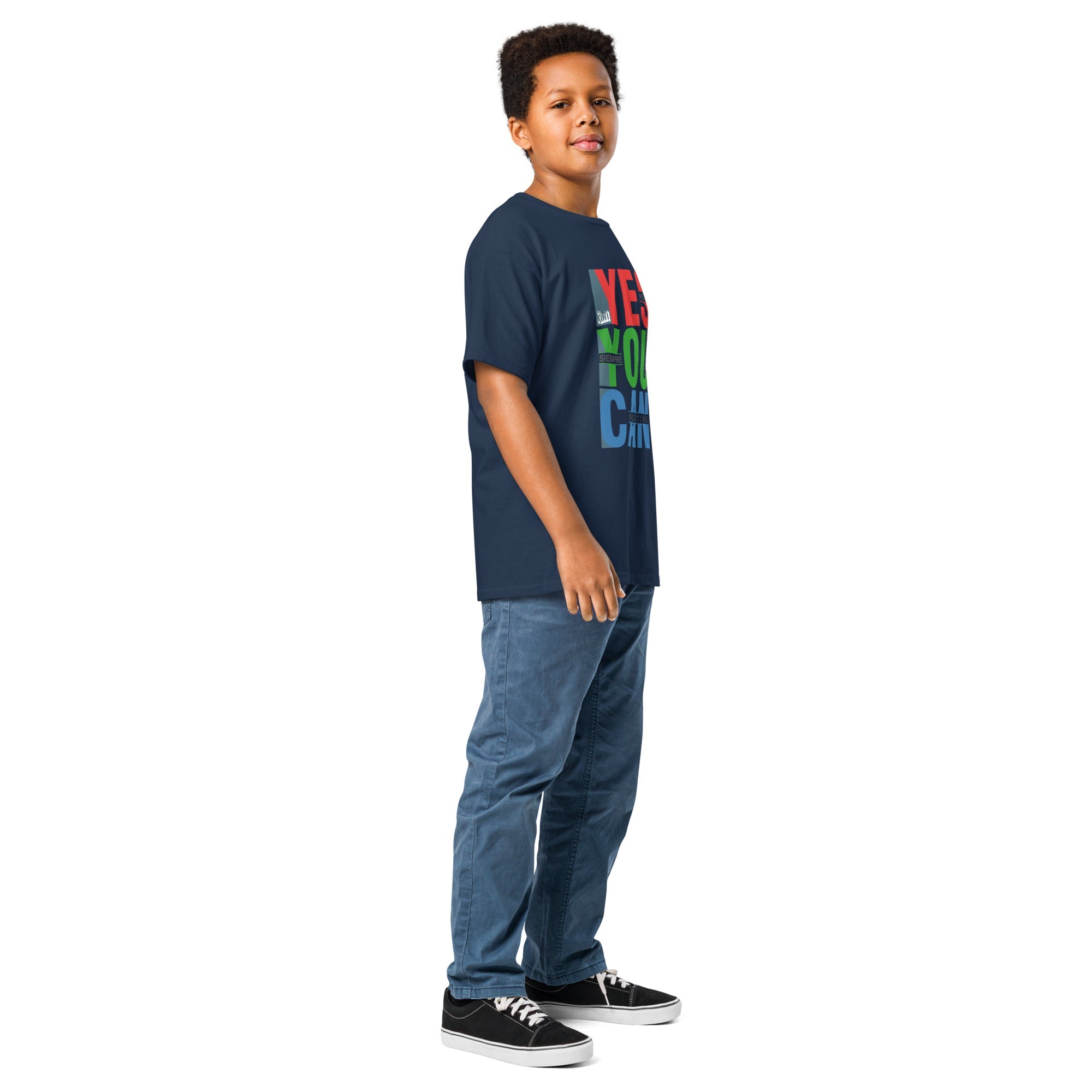 Camiseta para niño Piensa Positivo