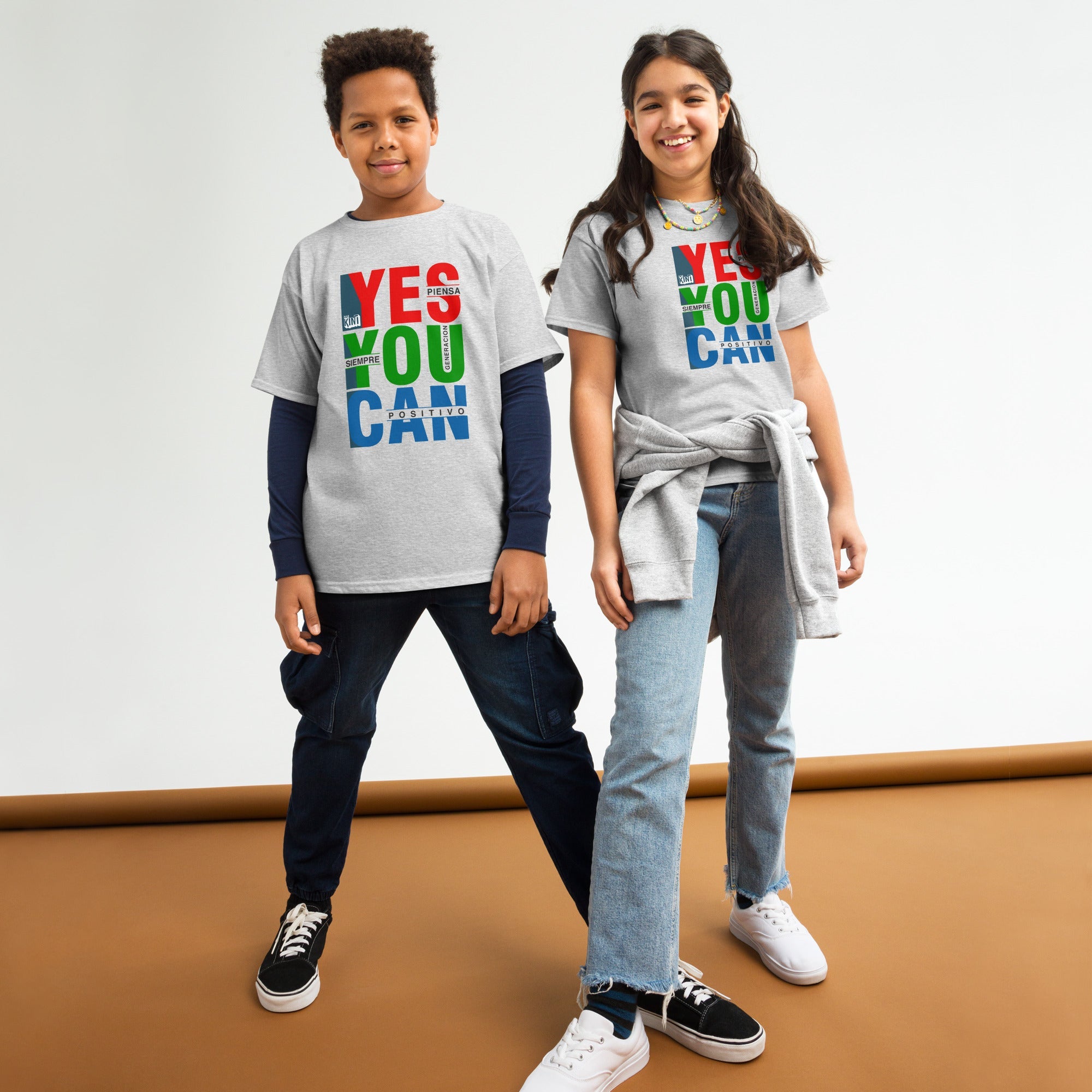 Camiseta para niño Piensa Positivo
