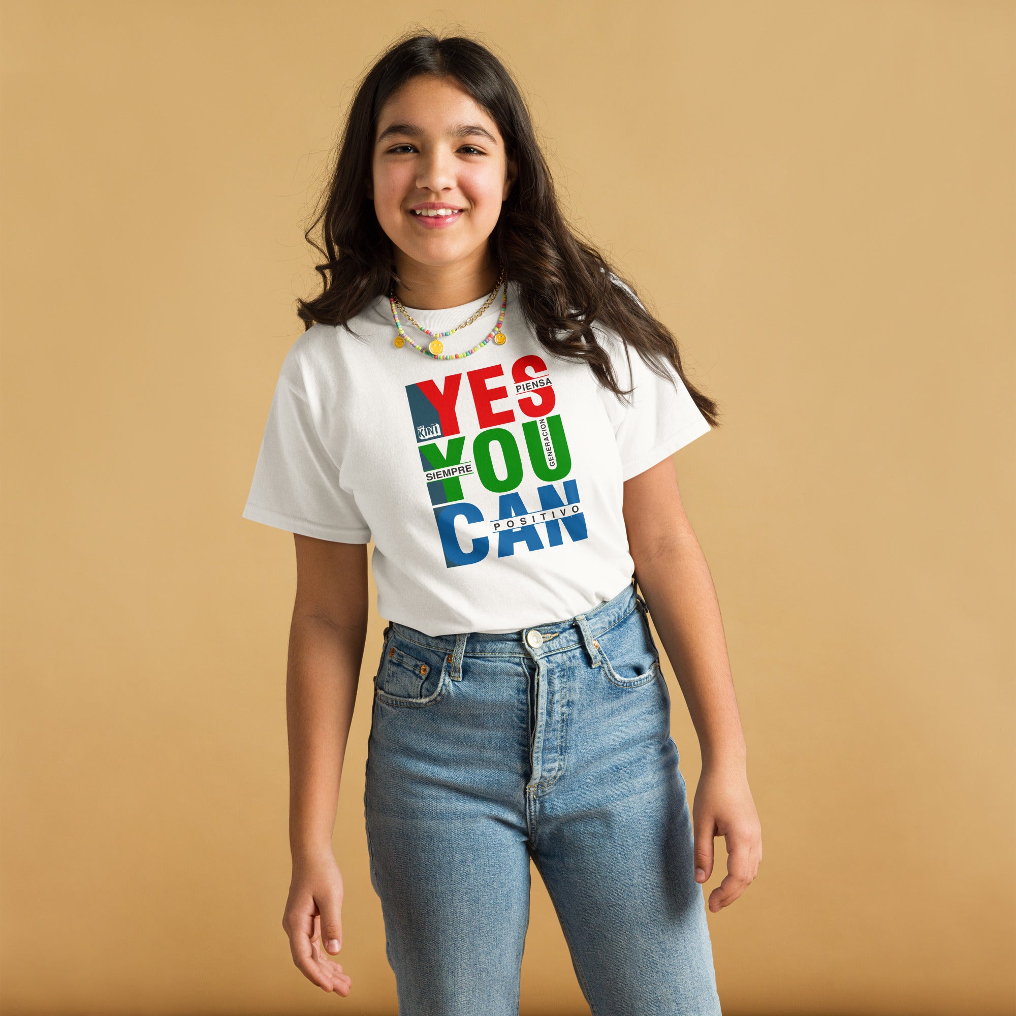 Camiseta para niño Piensa Positivo
