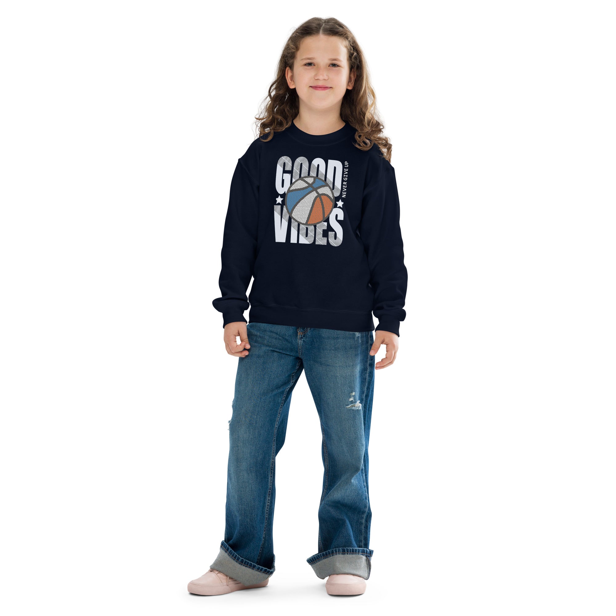 Sudadera clásica niño Kini Never Give Up Basket
